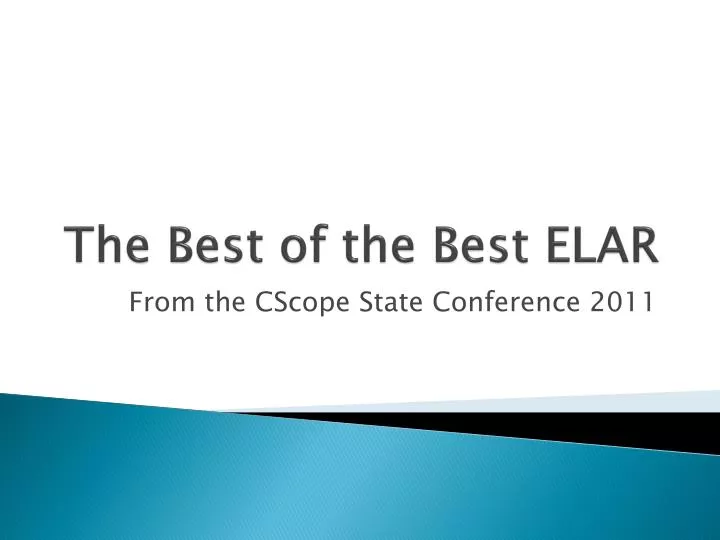 the best of the best elar