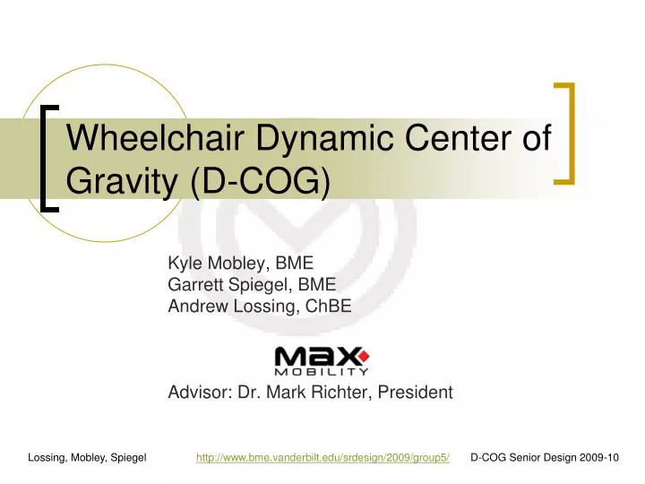 wheelchair dynamic center of gravity d cog