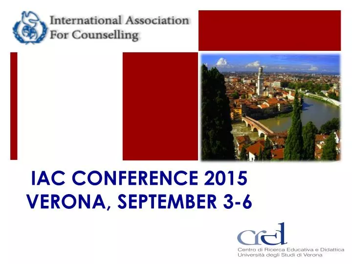 iac conference 2015 verona september 3 6