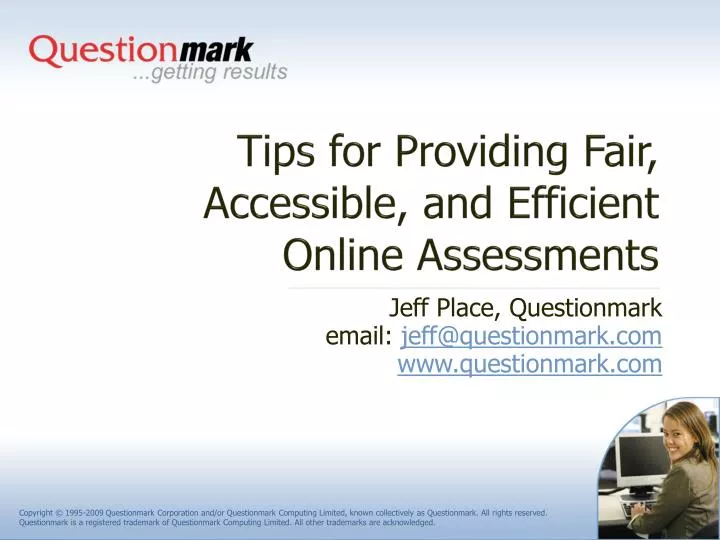 tips for providing fair accessible and efficient online assessments