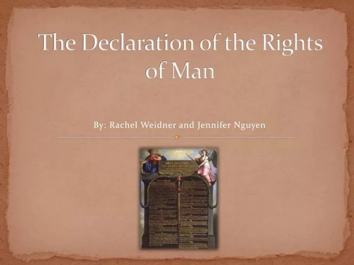 the declaration of the rights of man