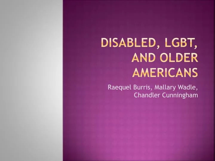 disabled lgbt and older americans
