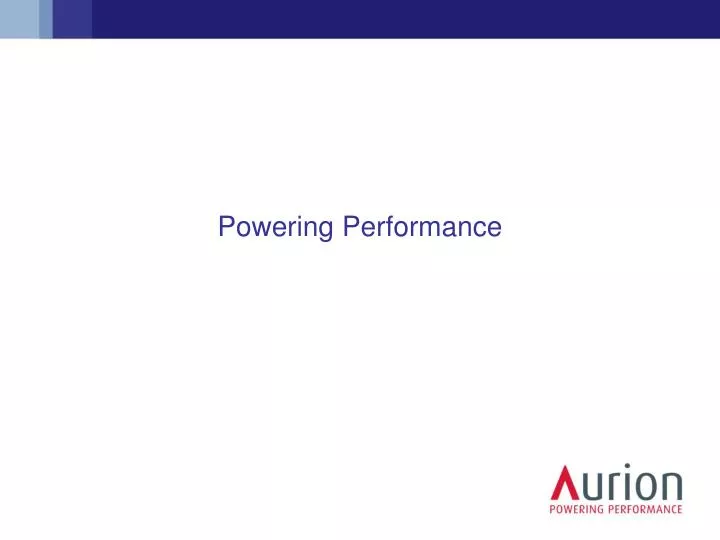 powering performance