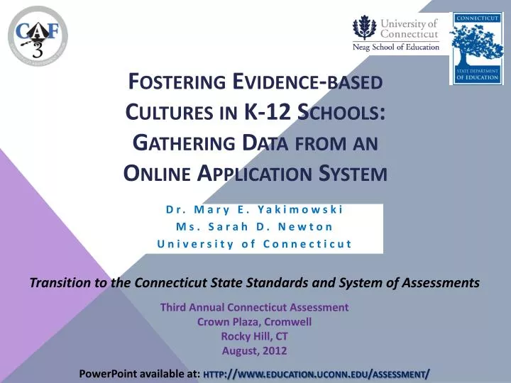 fostering evidence based cultures in k 12 schools gathering data from an online application system