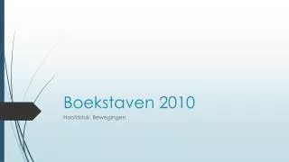 boekstaven 2010