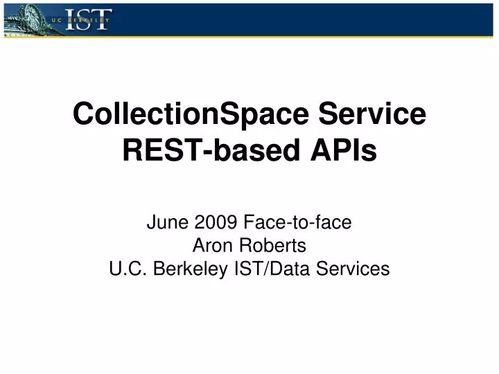 collectionspace service rest based apis