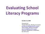 Enhancing School-Wide Literacy Programs: Strategies and Insights - slide 1