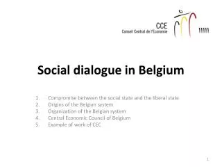Social dialogue in Belgium