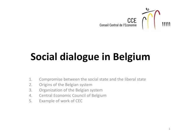 social dialogue in belgium