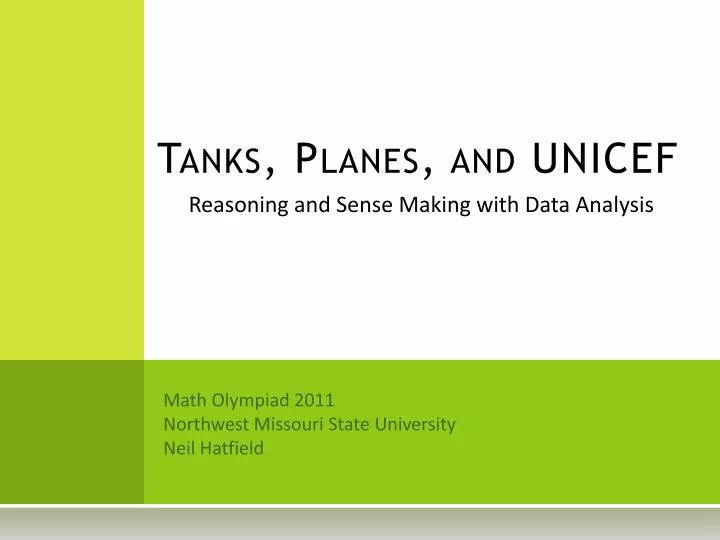 tanks planes and unicef