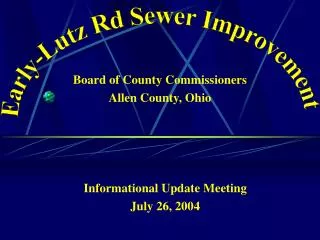 Board of County Commissioners Allen County, Ohio
