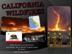 CALIFORNIA WILDFIRES