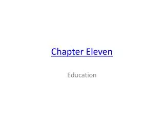 Chapter Eleven