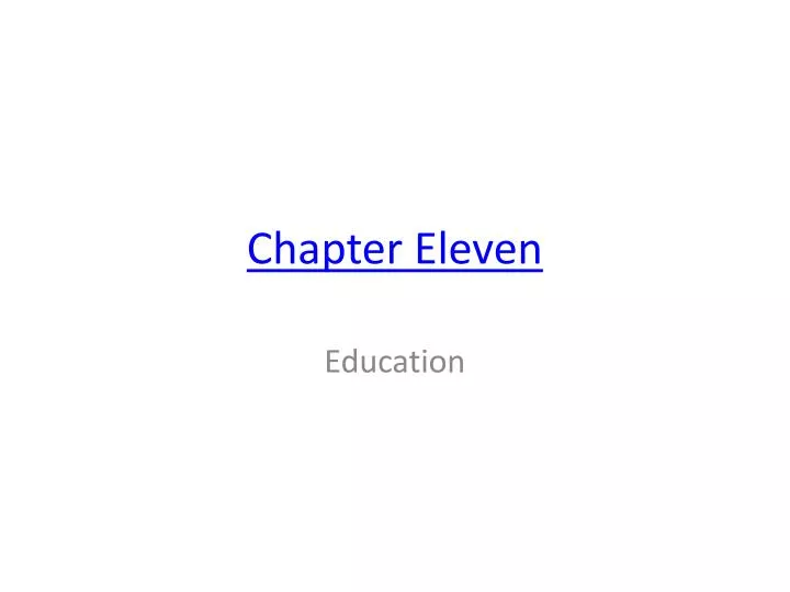 chapter eleven