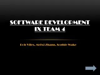 Software Development IX Team 4