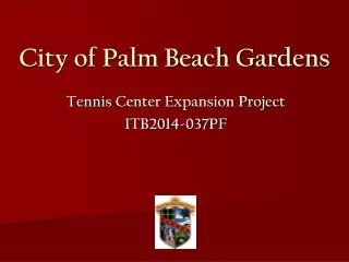 City of Palm Beach Gardens