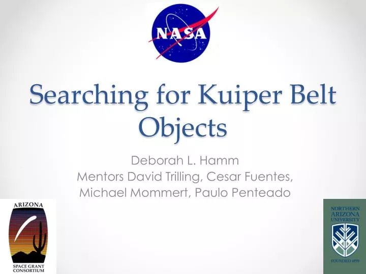 searching for kuiper belt objects