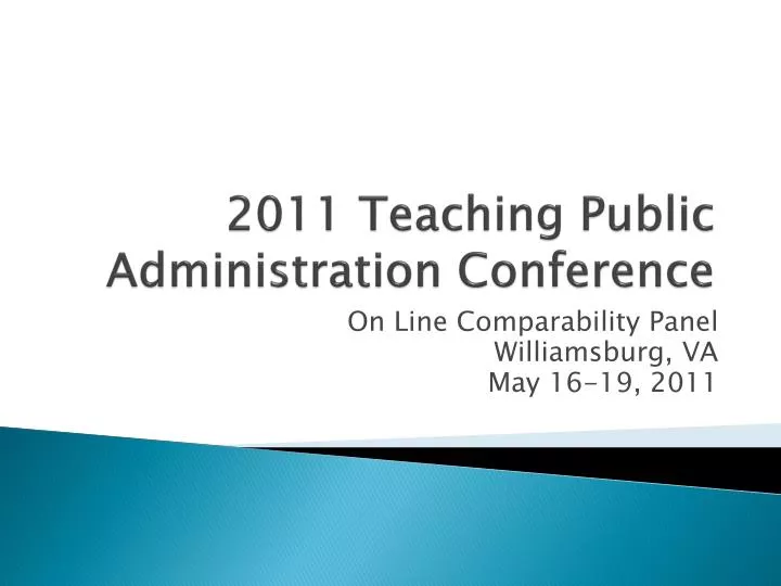 2011 teaching public administration conference