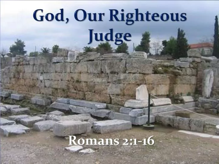 god our righteous judge