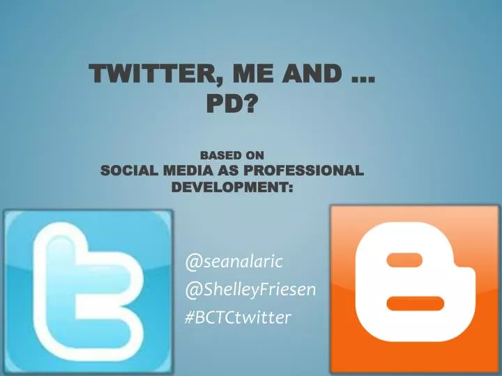 twitter me and pd based on social media as professional development