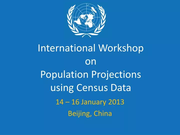 international workshop on population projections using census data