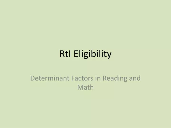 rti eligibility
