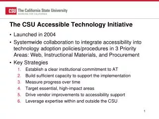 The CSU Accessible Technology Initiative