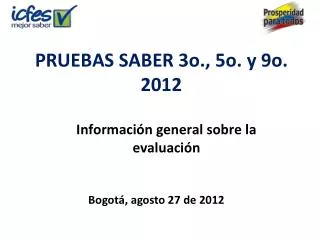 pruebas saber 3o 5o y 9o 2012