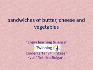 sandwiches of butter, cheese and vegetables