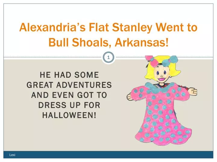 alexandria s flat stanley went to bull shoals arkansas