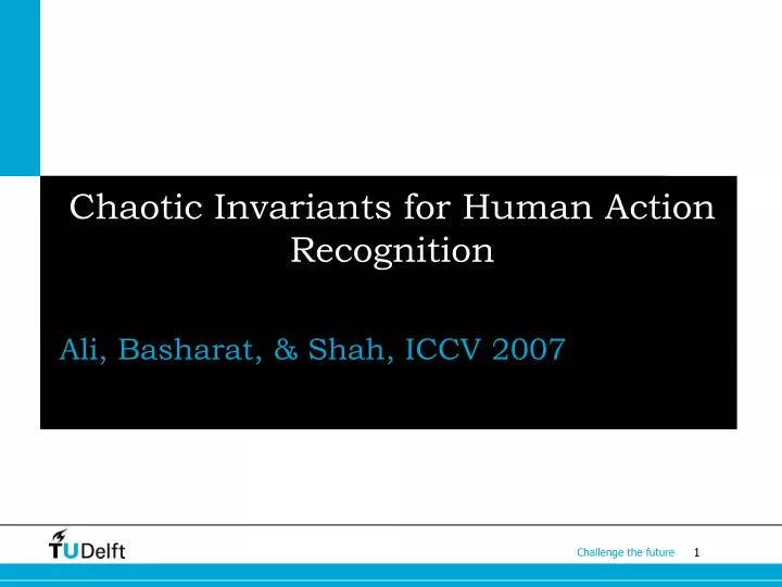 chaotic invariants for human action recognition