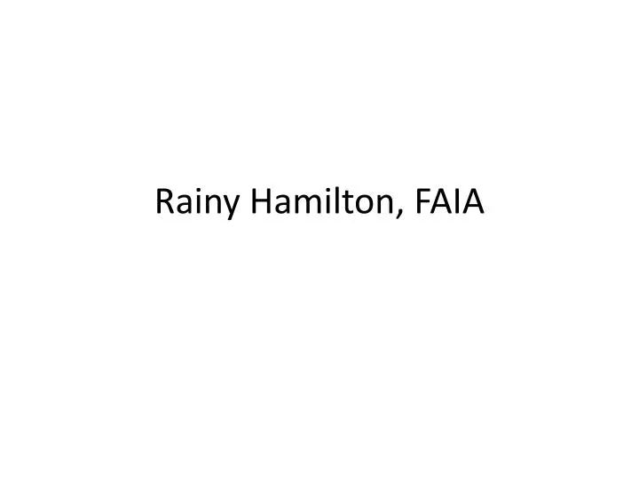 rainy hamilton faia