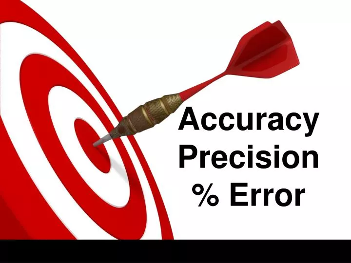accuracy precision error