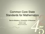 Common Core State Standards for Mathematics - slide 1