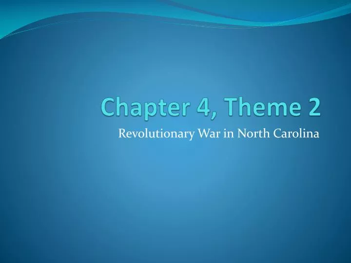 chapter 4 theme 2