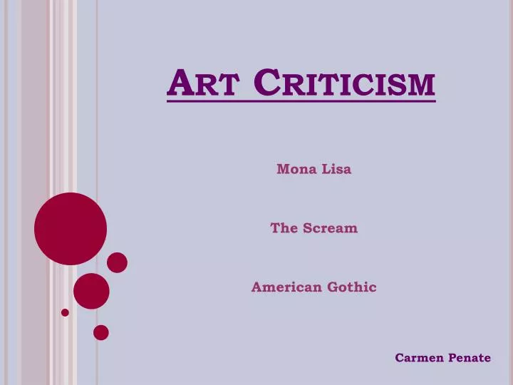 art criticism