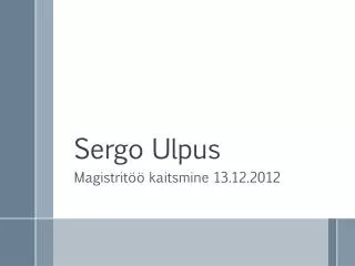 Sergo Ulpus