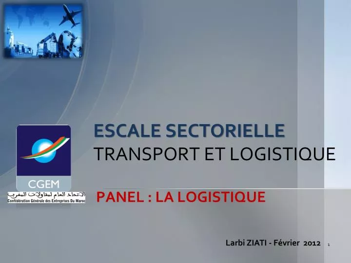 escale sectorielle transport et logistique