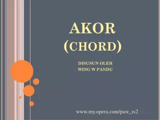 AKOR (chord)