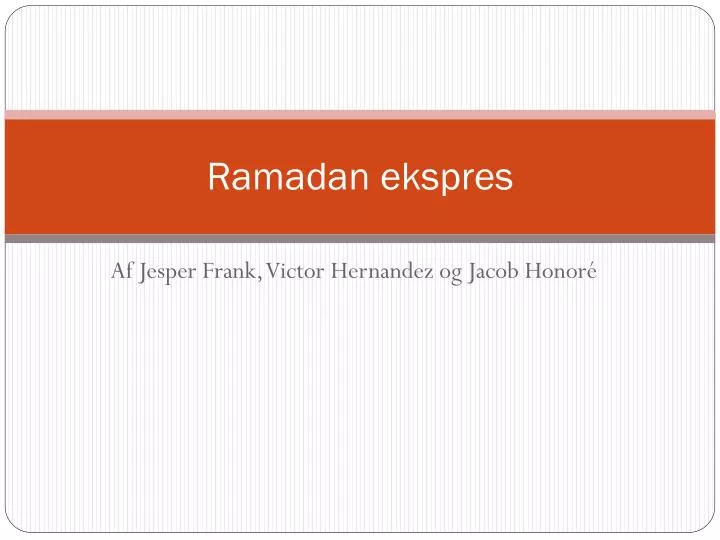 ramadan ekspres