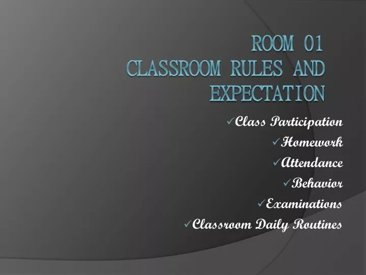 class participation homework attendance behavior examinations classroom daily routines