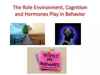 The Role Environment, Cognition and Hormones Play in Behavior