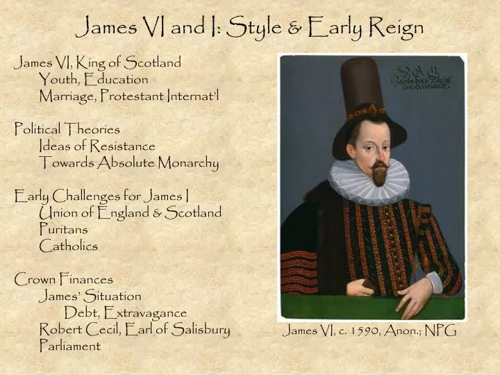 james vi and i style early reign