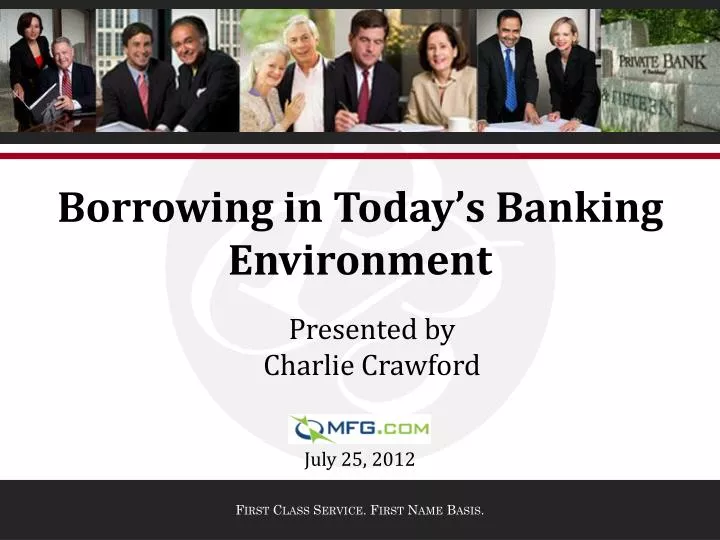 borrowing in today s banking environment
