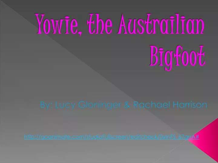 yowie the austrailian bigfoot