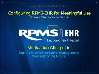 Medication Allergy List