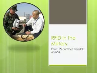 RFID in the Military