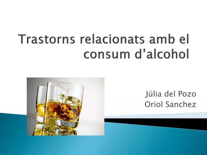 trastorns relacionats amb el consum d alcohol