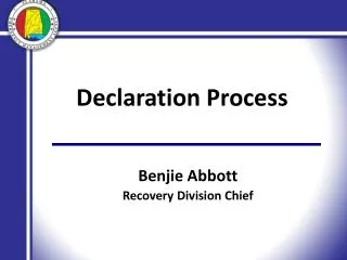 Declaration Process