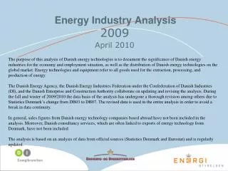 Energy Industry Analysis